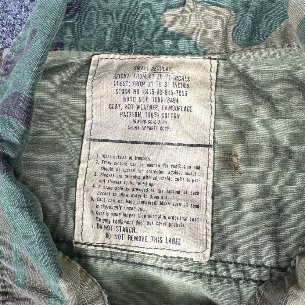 Vintage US Air Force BDU Jacket Mens Woodland Camo Patches Named Strategic USA - Picture 2 of 7